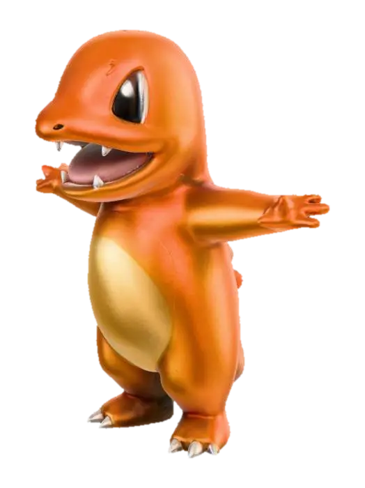 Charmander Joy 3D model, vytvořený pomocí AI