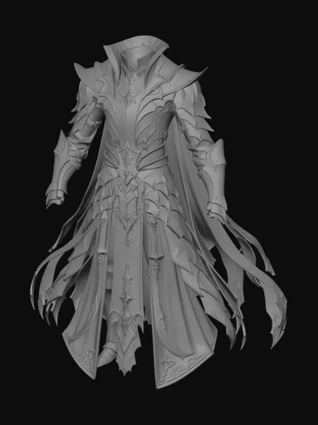 3D model for Crystalline Nightfall Regalia