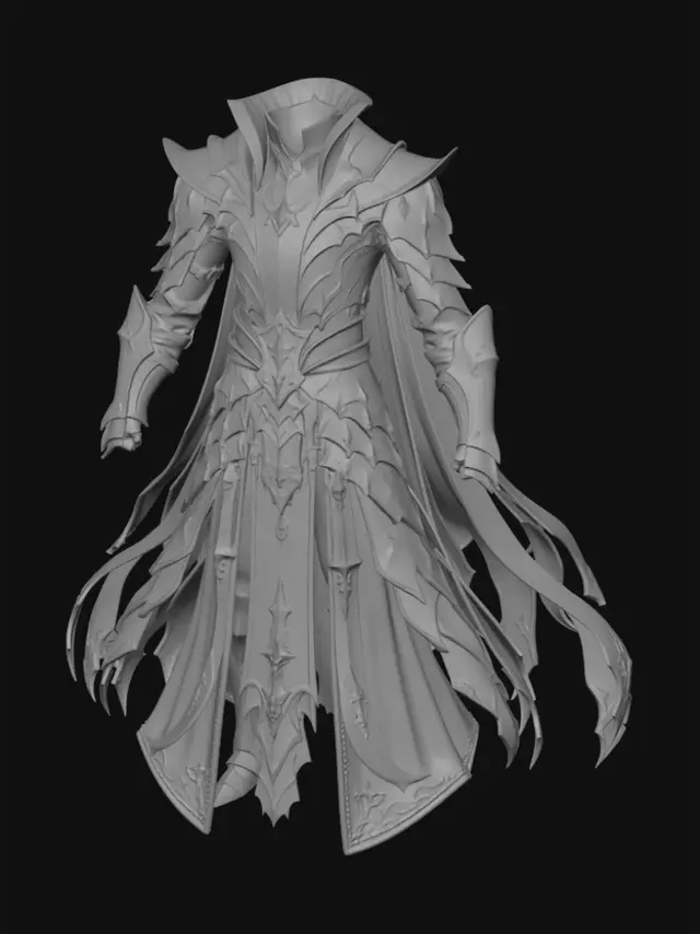 3D model for Crystalline Nightfall Regalia