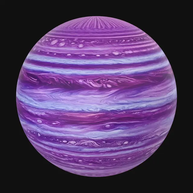 3D model for Purple Jovian Swirls