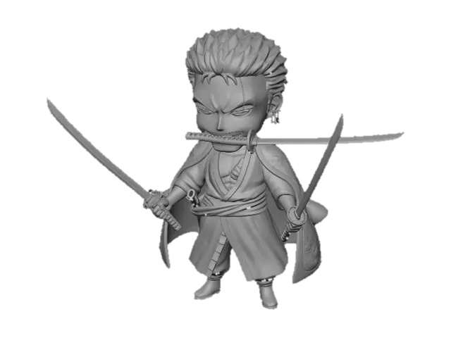 3D model for Eu irei utilizar esse modelo para criar um NPC no meu servidor de Ragnarok online 

Esse modelo tem que ser baseado no Roronoa Zoro de One Piece na saga de Wano