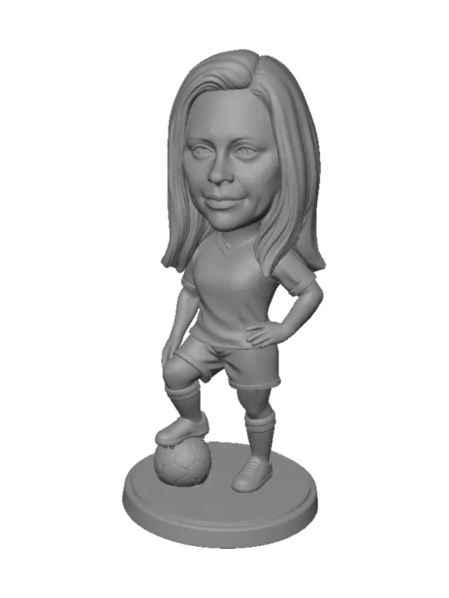 3D model for Brazil 10 Bobblehead Soccer Player