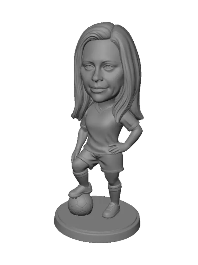 3D model for Brazil 10 Bobblehead Soccer Player