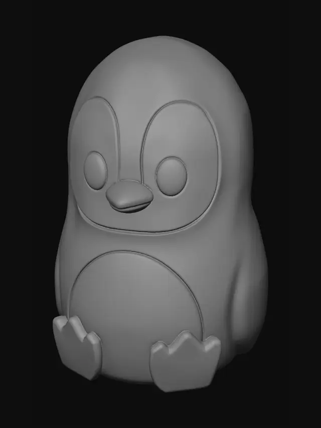 3D model for Penguin Plush Buddy