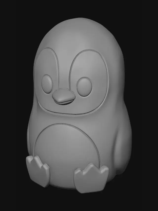 3D model for Penguin Plush Buddy