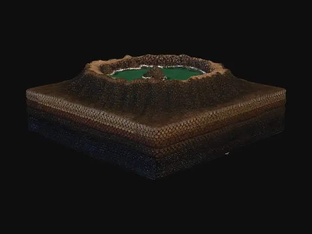 3D model for Terraced Mesa Lake