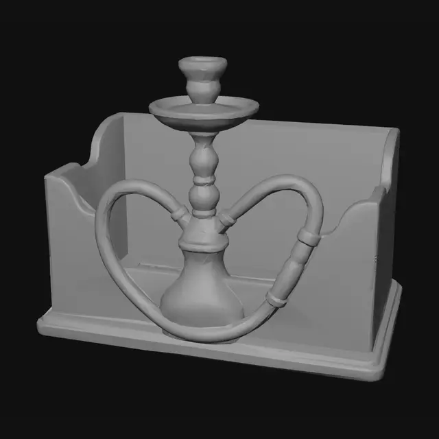 3D model for Monochrome Hookah