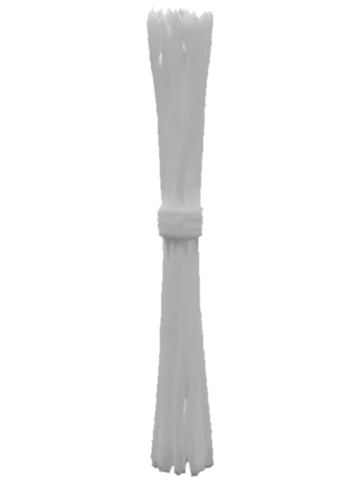3D model for Long bundled up teepee poles, ready for travel. No background
