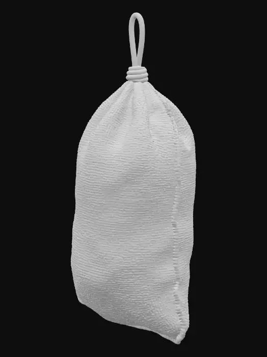 3D model for Empty hanging burlop sack