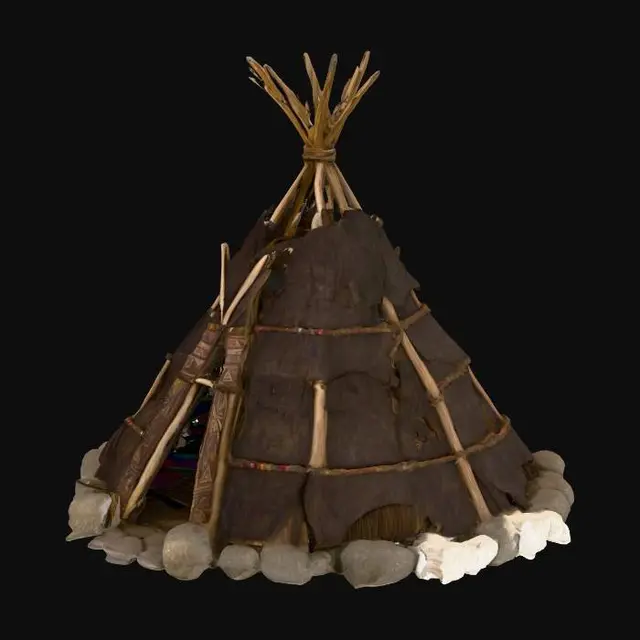 3D model for Nordic Teepee, viking
