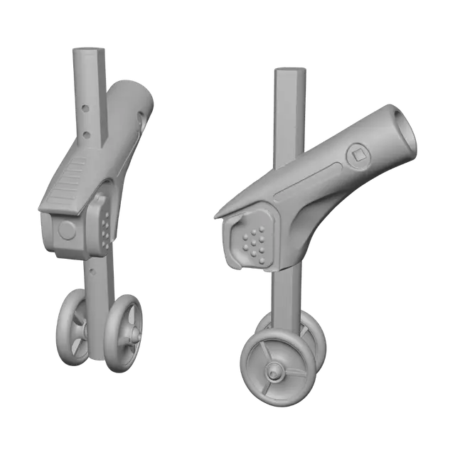 3D model for Detachable Backpack Trolley Wheels