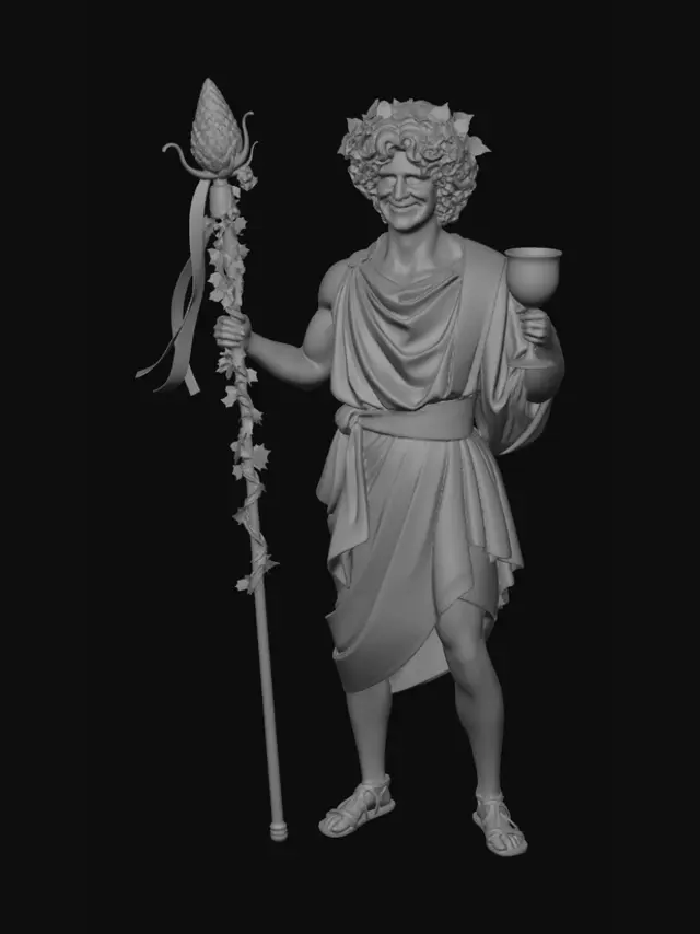 3D model for Bacchus Among the Vines