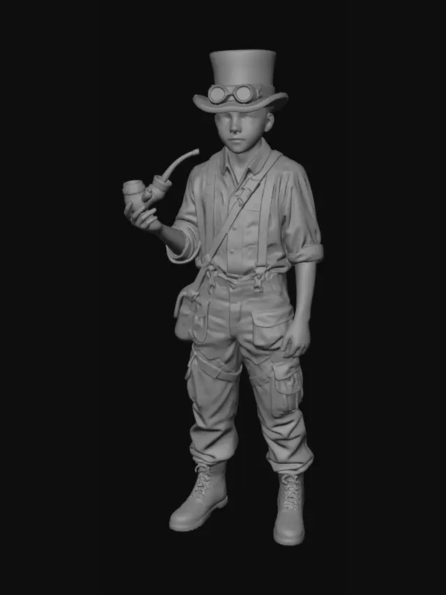 3D model for The Steamwright's Apprentice