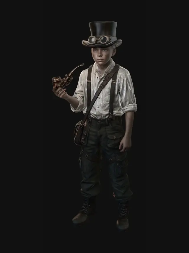3D model for The Steamwright's Apprentice