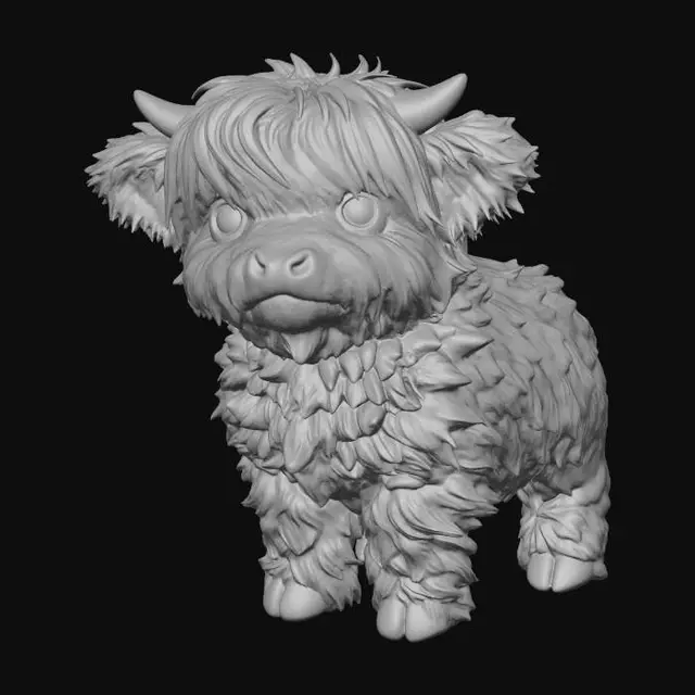 3D model for highland cow
