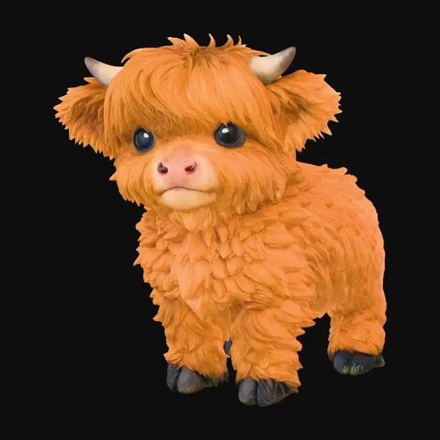 3D model for highland cow