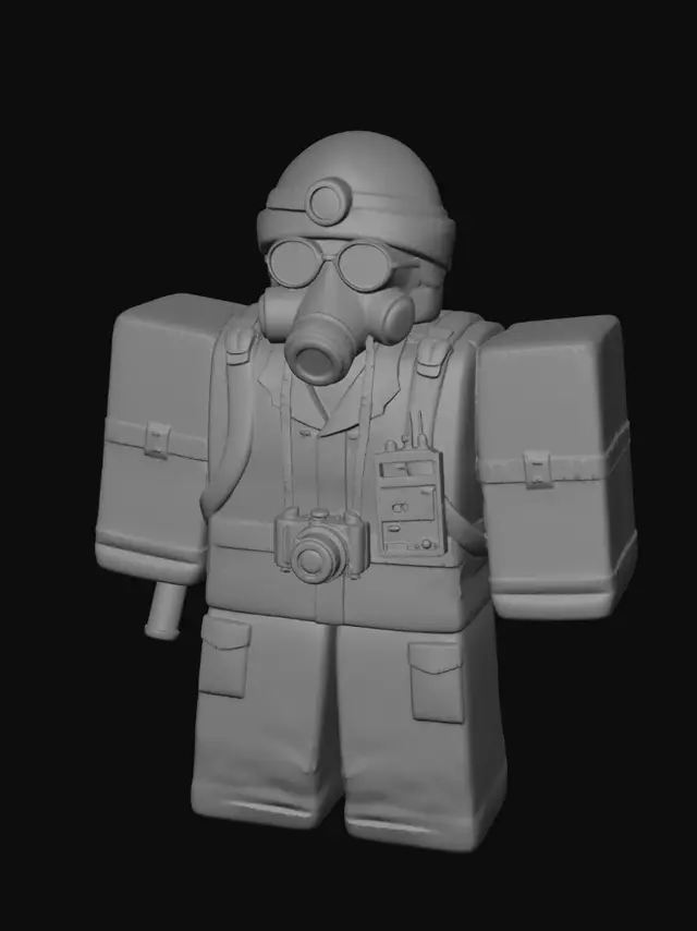 3D model for FORSKEN BACKROOMS