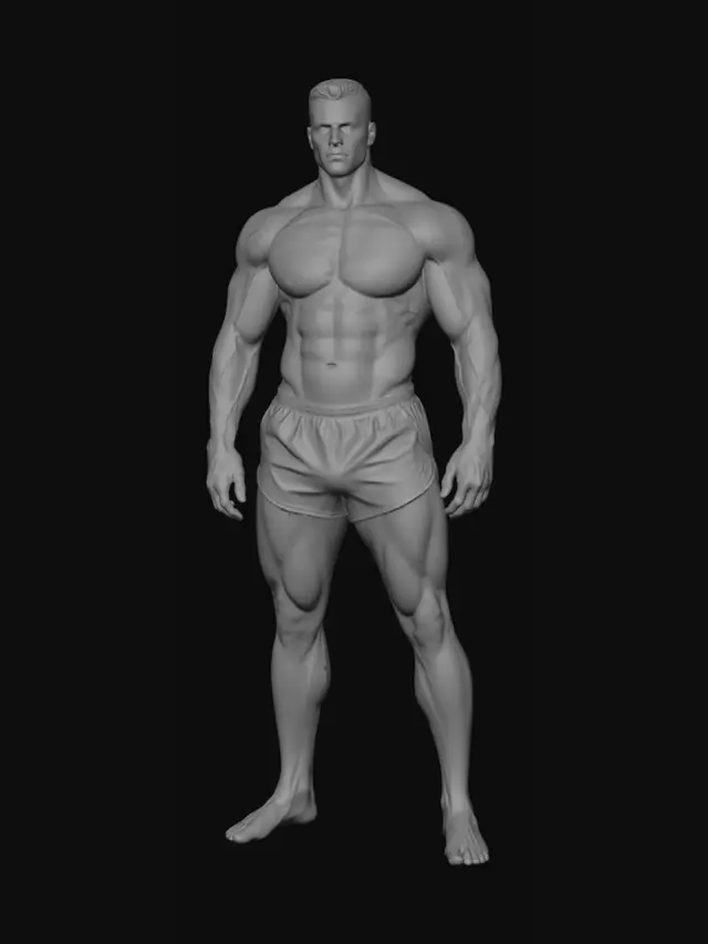 3D model for Chiseled Warrior