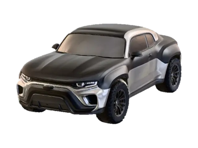 Zerone_Car - Driverless 3D model, vytvořený pomocí AI