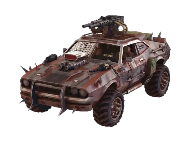 Rust Juggernaut - Apocalyptic 3D model, vytvořený pomocí AI