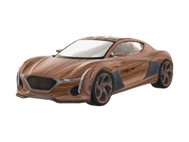 Timberline Hypercar Zerone 3D model, vytvořený pomocí AI