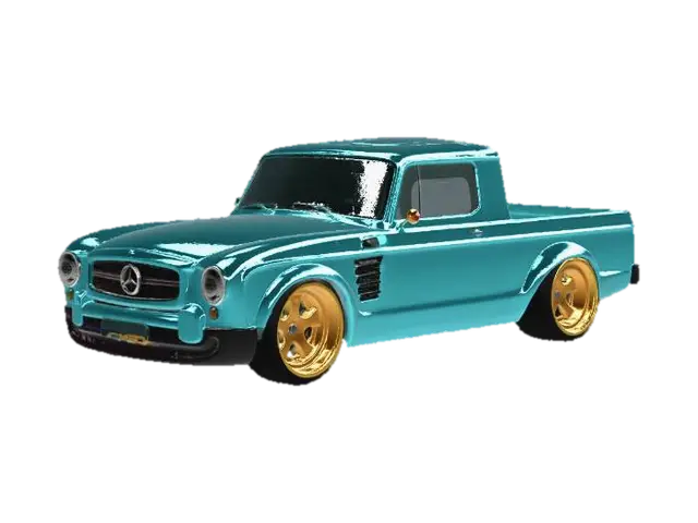 Vintage Racer - Rally 3D model, vytvořený pomocí AI