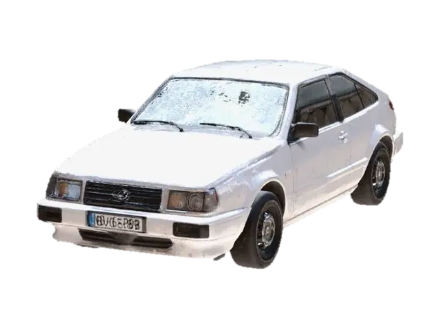 Car 80s 3D model, vytvořený pomocí AI