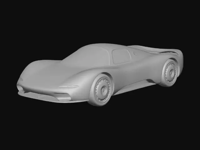 3D model for Silver Velocity Concept Car