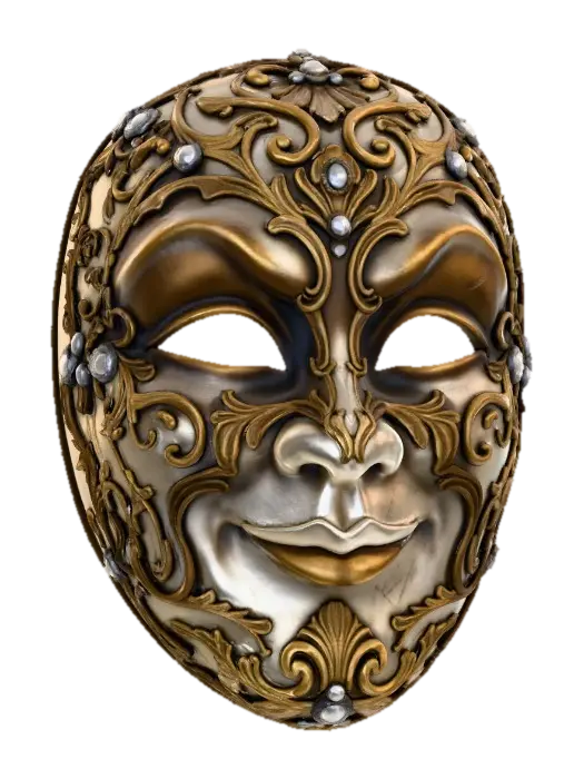 maske 2 - Theatrical 3D model, vytvořený pomocí AI