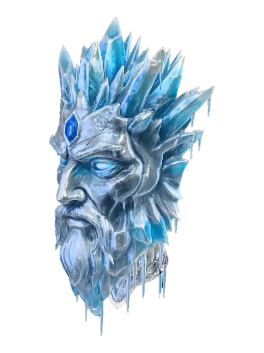 Frost King - Masked 3D model, vytvořený pomocí AI