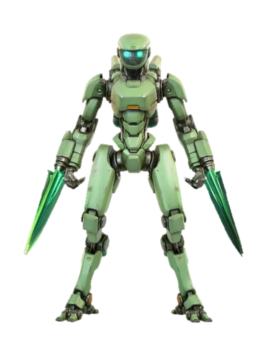 Ionblade Sentinel - Fight 3D model, vytvořený pomocí AI