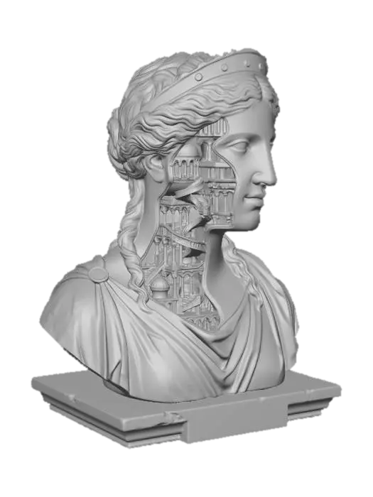 3D model for bronze sculpture