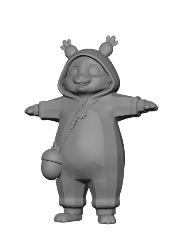 3D model for Sunny Patchwork Bunny