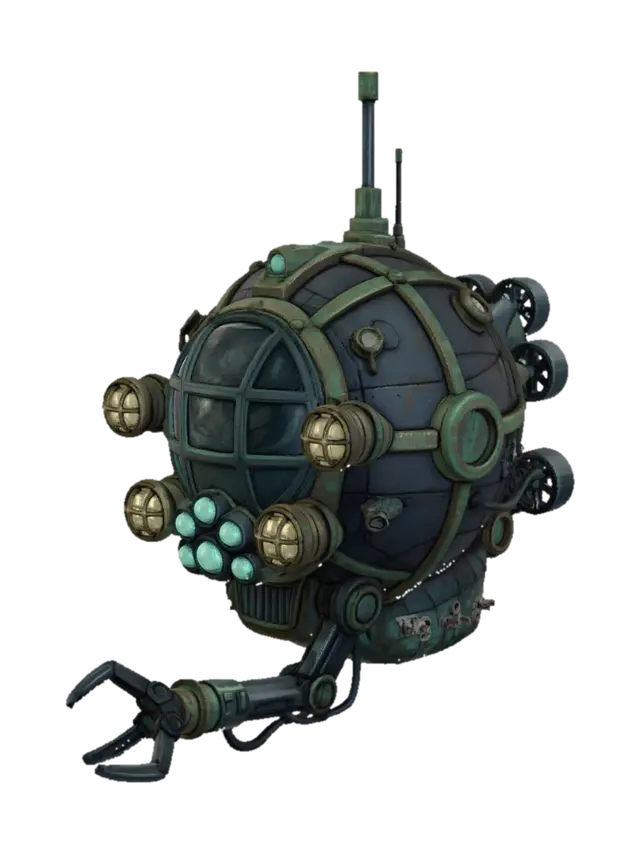 3D model for Steampunk Submarine Sphere