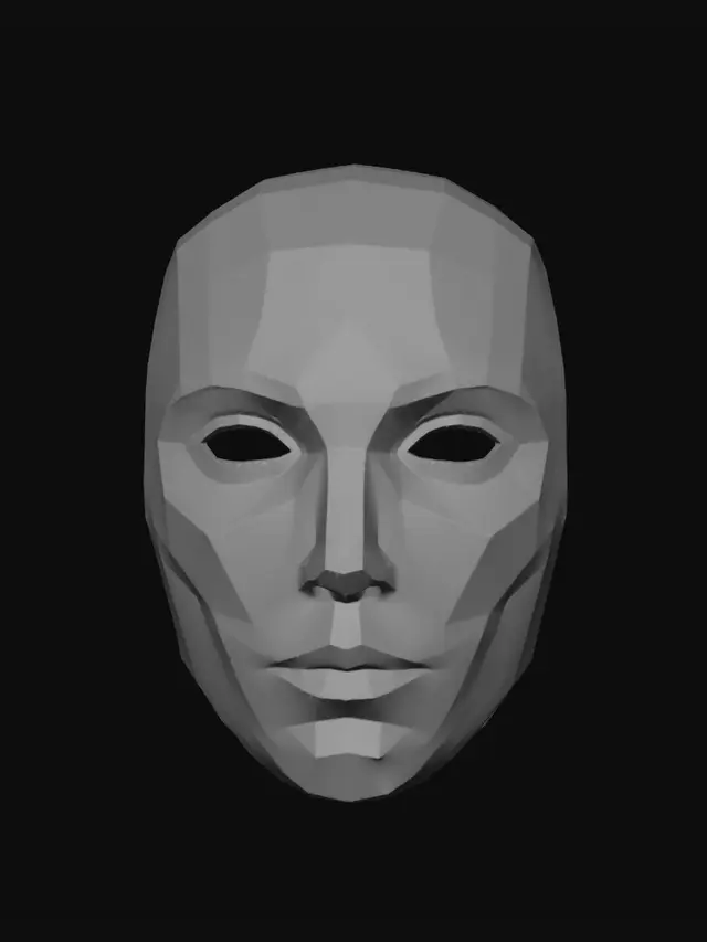 3D model for Faceted Mask