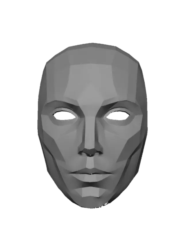3D model for Faceted Mask