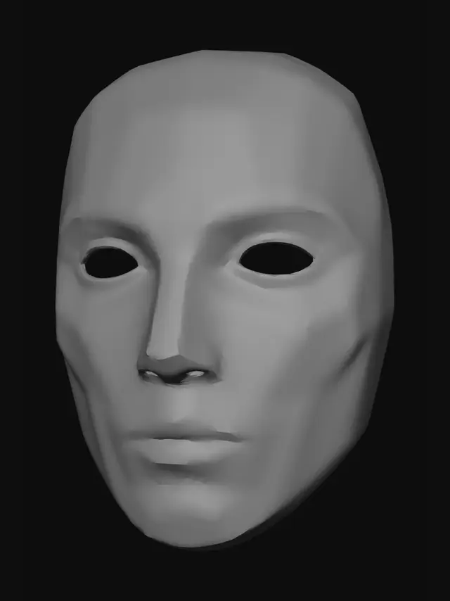 3D model for Faceted Mask