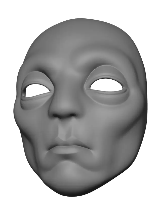 3D model for Azure Tribal Mask