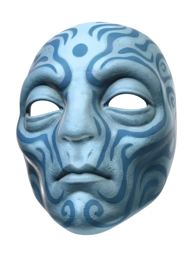 3D model for Azure Tribal Mask