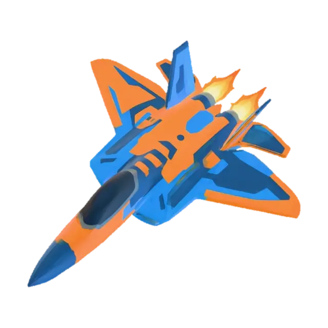 Prismatic Jet - Fight 3D model, vytvořený pomocí AI