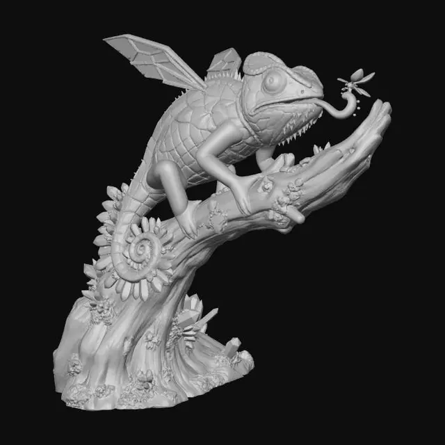 3D model for Prismatic Crystal Dragon