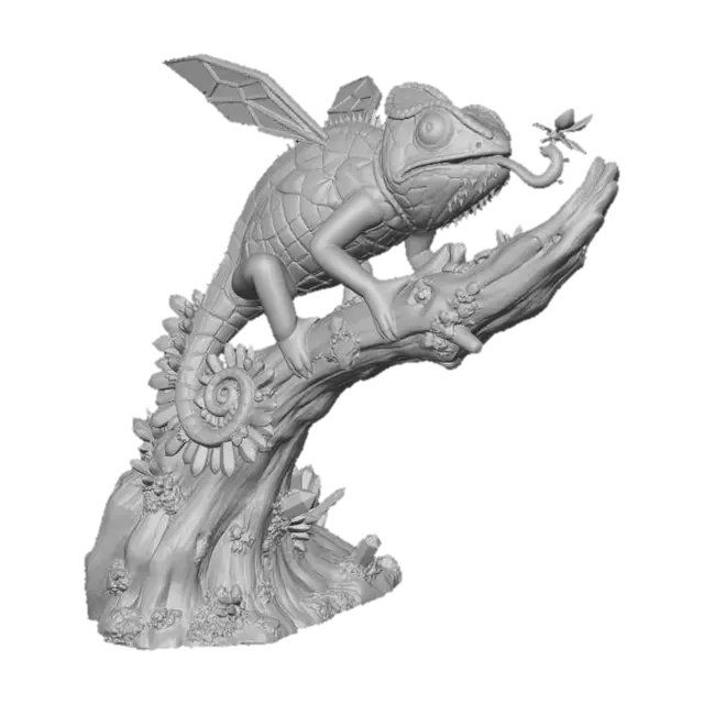 3D model for Prismatic Crystal Dragon