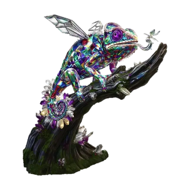 3D model for Prismatic Crystal Dragon