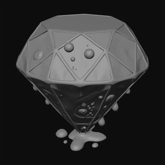 3D model for Iridescent Diamond