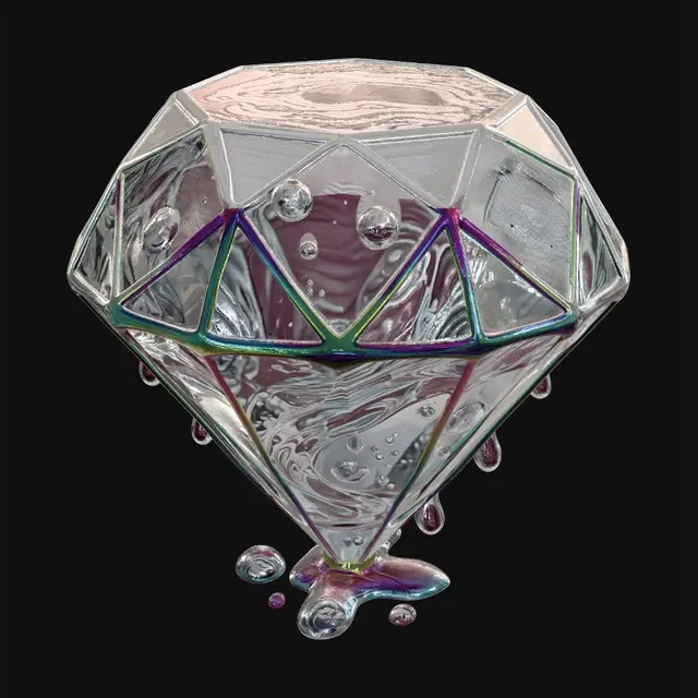 3D model for Iridescent Diamond