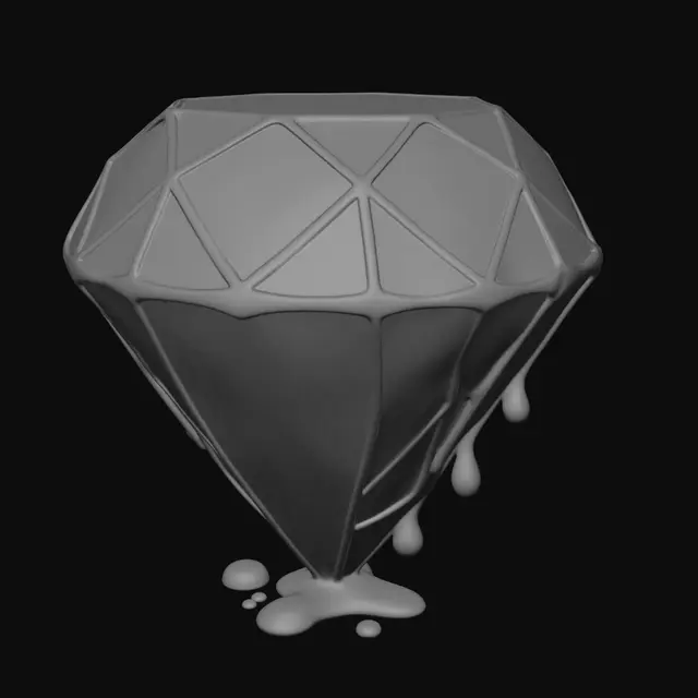 3D model for Iridescent Diamond