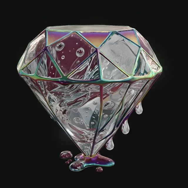 3D model for Iridescent Diamond