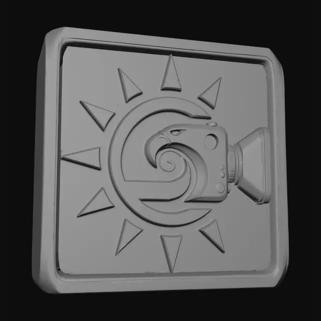3D model for Bronze Sunburst Safe Door