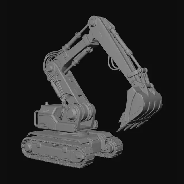 3D model for EXC-05 Heavy Excavator Arm