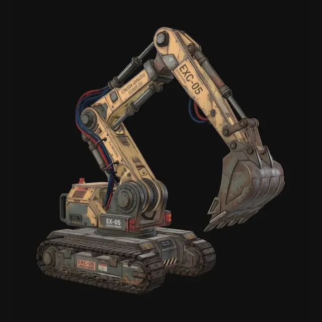 3D model for EXC-05 Heavy Excavator Arm